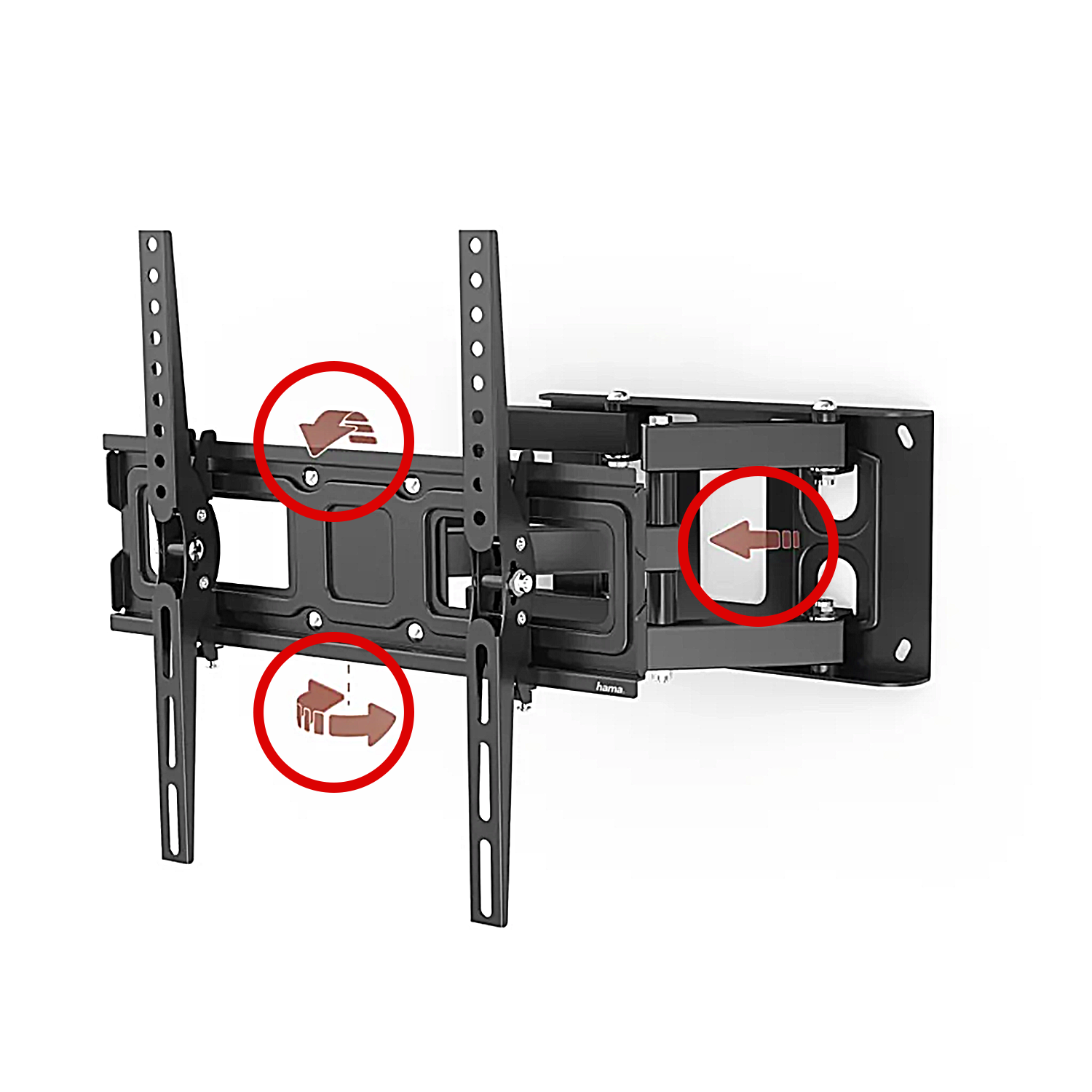 Hama TV-Wandhalterung   I Fullmotion 118125 I 32-65" I Schwenkarm