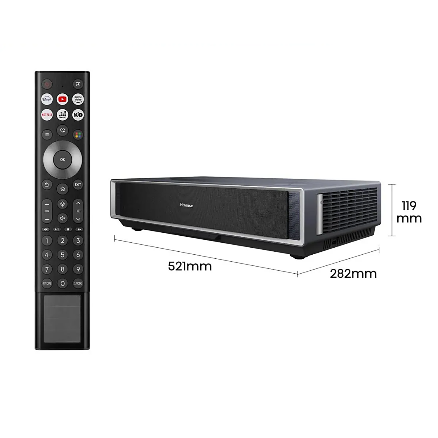 Hisense PT1SE – 4K Ultra HD Smart Laser Cinema – 2300 ANSI Lumen – Ultra Short Throw – Dolby Vision & Dolby Atmos – 80–150 Zoll