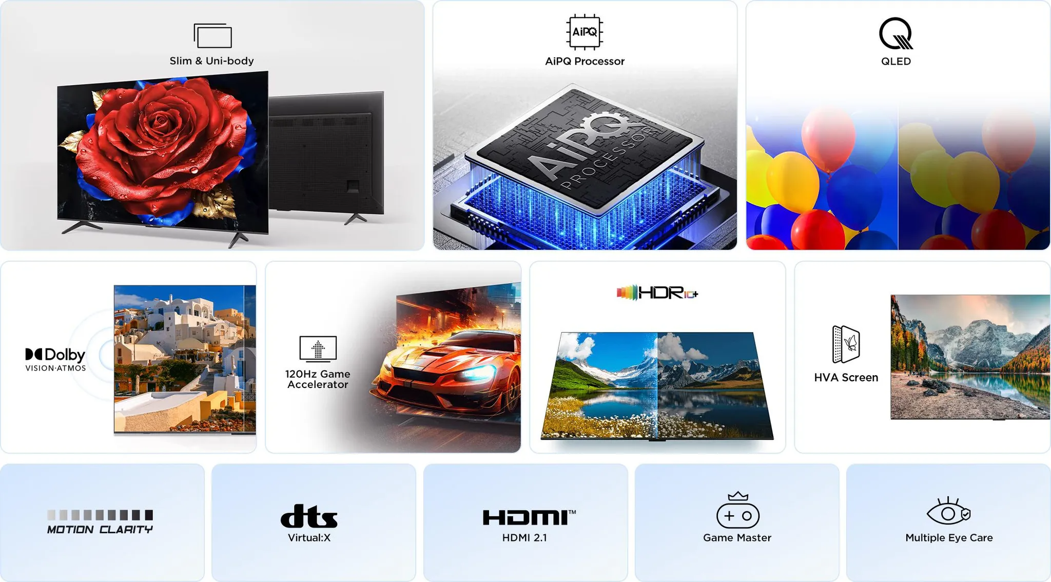 TCL 65P79K – 65 Zoll QLED 4K UHD Smart TV mit Google TV