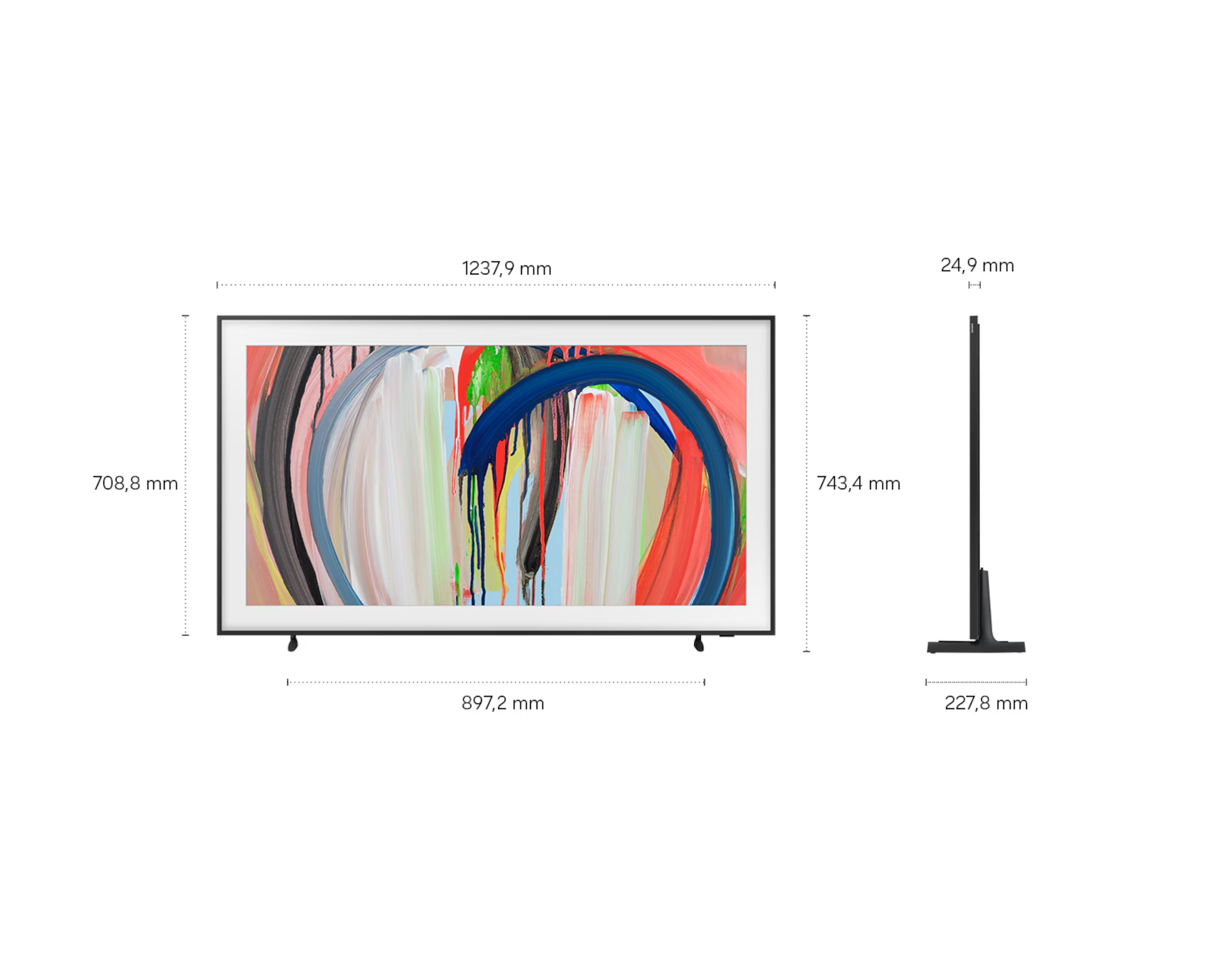 Samsung The Frame LS03HA GQ55LS03HAUXZG – 55 Zoll QLED 4K Art TV, 144 Hz, Glare Free, Vision AI