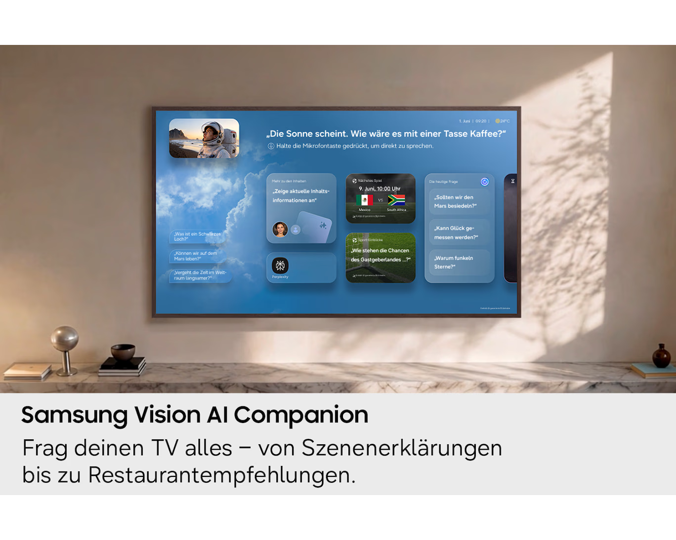 Samsung The Frame LS03HA GQ55LS03HAUXZG – 55 Zoll QLED 4K Art TV, 144 Hz, Glare Free, Vision AI