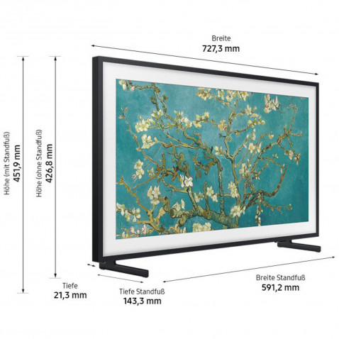 Samsung The Frame LS03CBU 32 Zoll schwarz Full HD Smart TV Q32LS03CBU (2023)