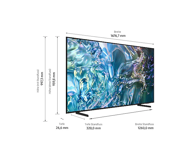 Samsung Q60D 75 Zoll 4K UHD QLED Smart TV Q75Q60D ( 2024)