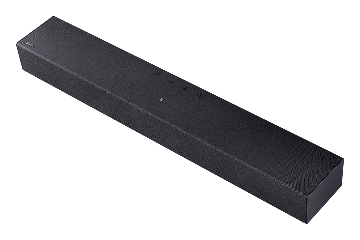 Samsung HW-B400F– 2.0-Kanal Soundbar – integrierter Woofer – 3D Surround Sound – Bluetooth – HDMI ARC – Voice Enhancement – Schwarz