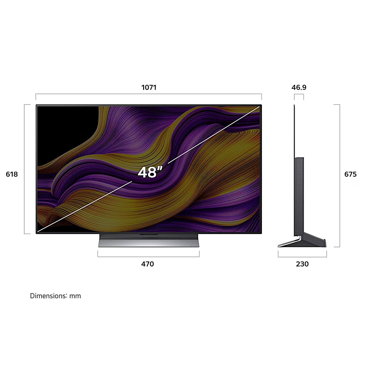 LG OLED-TV 48G59LS I 48" Smart-TV I EVO AI I 4K