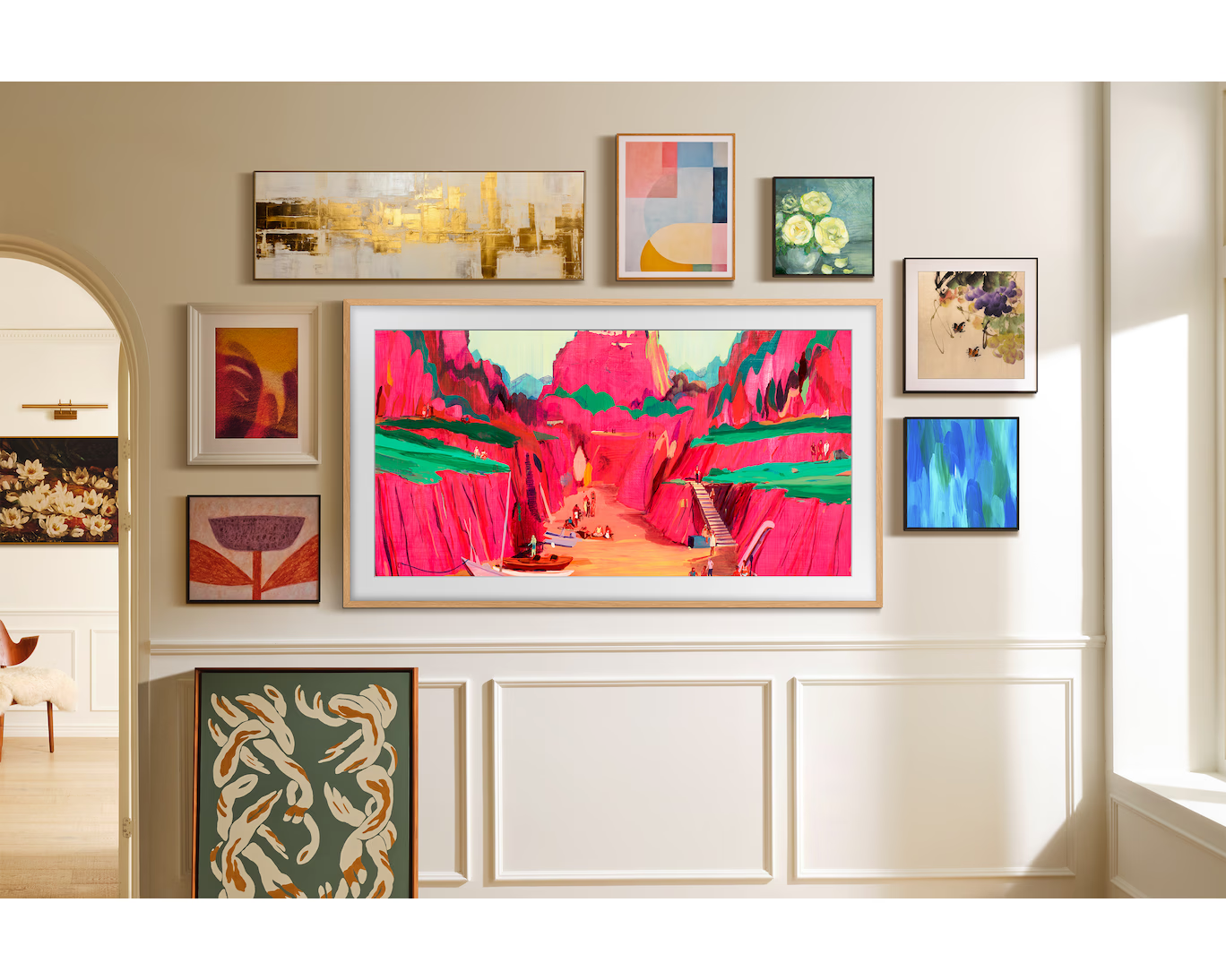 Samsung QLED-TV  I GQ65LS03FWU I  65 " I 4K Ultra HD Smart-TV  I  The Frame Pro Art Mode Neo