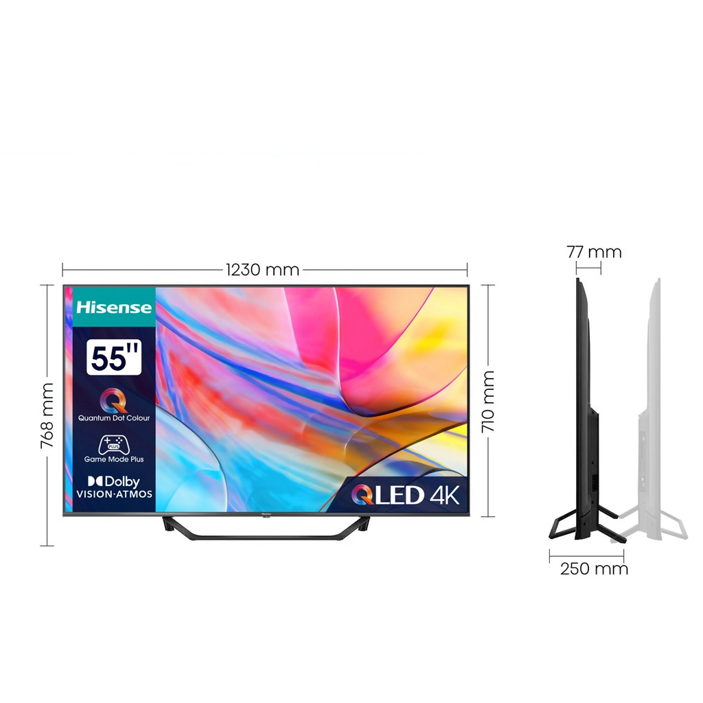 Hisense 55A7KQ QLED  Smart TV anthrazit
