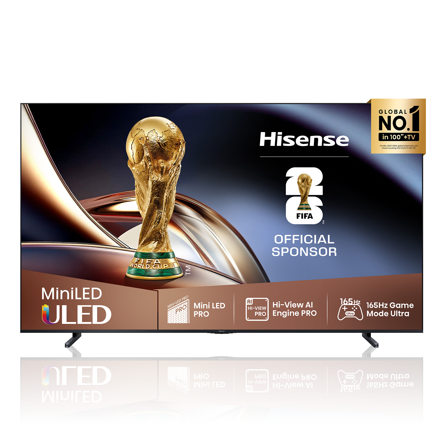 Hisense ULED-TV  I  100"  I  100U8Q  Pro  I  Mini-LED  I  Smart-TV  I  4K 165Hz
