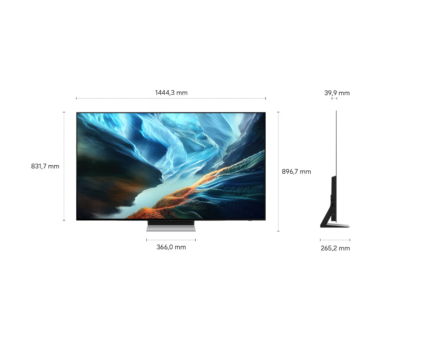Samsung OLED S90H 65S90H – 65 Zoll 4K OLED Smart TV – Vision AI – 165 Hz VRR – Neural Quantum 4K AI Gen3 – Glare Free – HDR10+ – Tizen