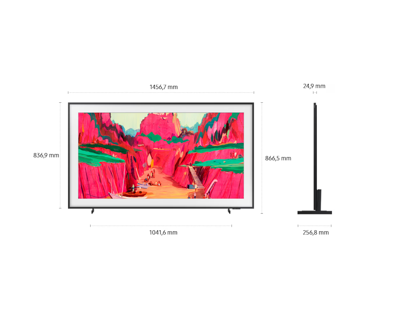 Samsung QLED-TV  I GQ65LS03FWU I  65 " I 4K Ultra HD Smart-TV  I  The Frame Pro Art Mode Neo