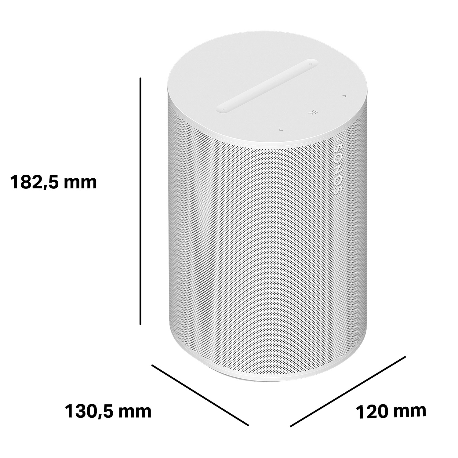 Sonos Era 100 SL weiß I  WLAN Lautsprecher mit Bluetooth  I  AirPlay 2 und Stereo Sound  I  Kompakter Multiroom Speaker ohne Sprachsteuerung