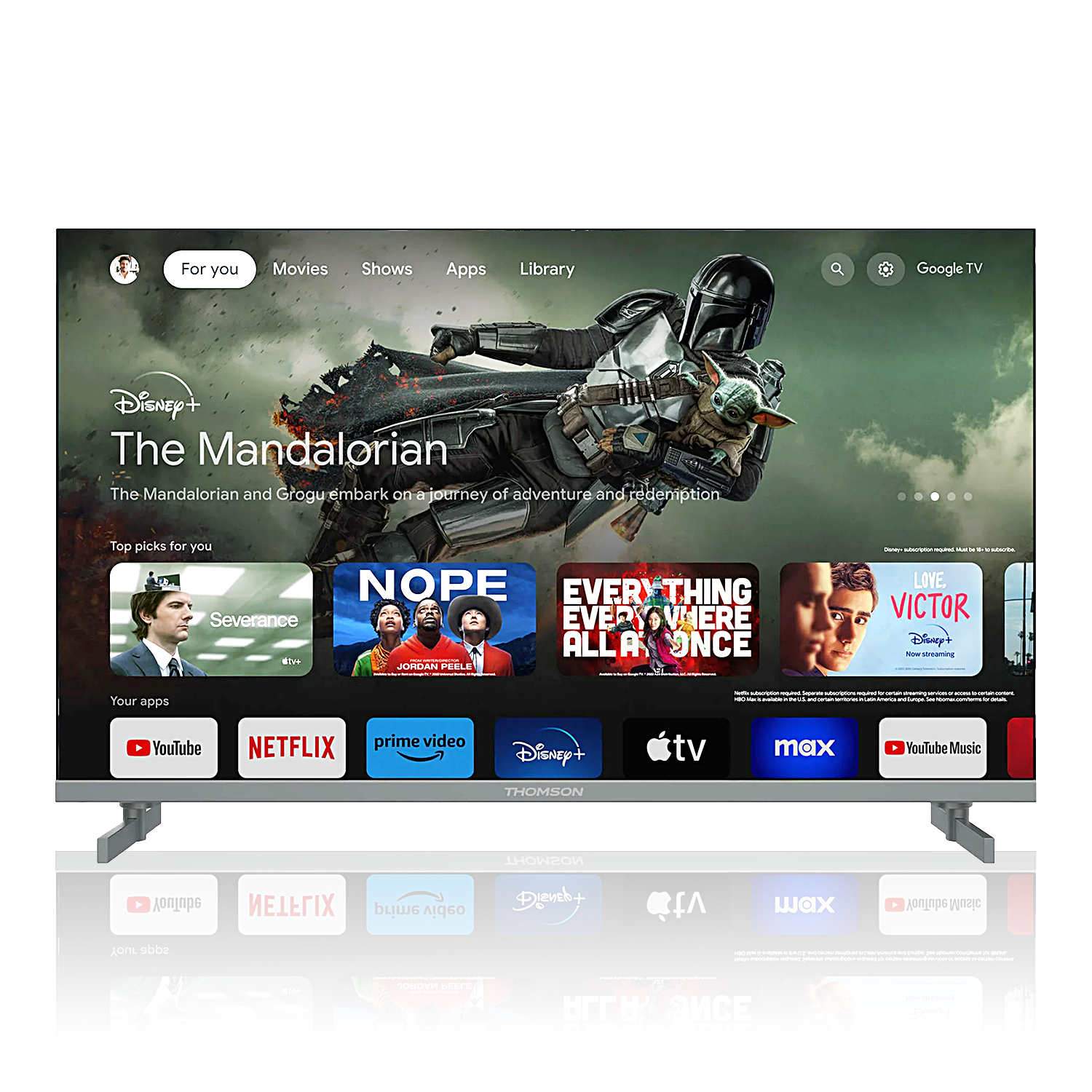 Thomson QLED-TV  I  65QG4S14  I  65 Zoll  I  4K QLED Google TV  I  HDR10+  I  Dolby Vision  I Dolby Atmos Smart TV